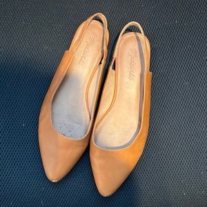 Madewell Pointed Toe Slingbacks Saddle 9